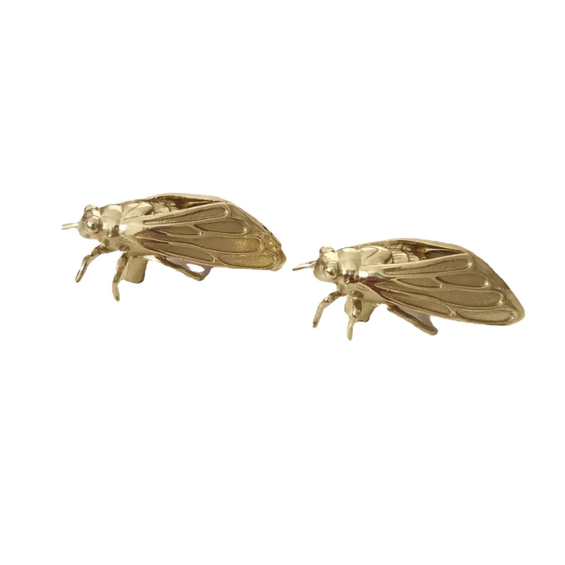 Unique Furniture Hardware - Brass Cicada Hardware Handle Beetle Unique