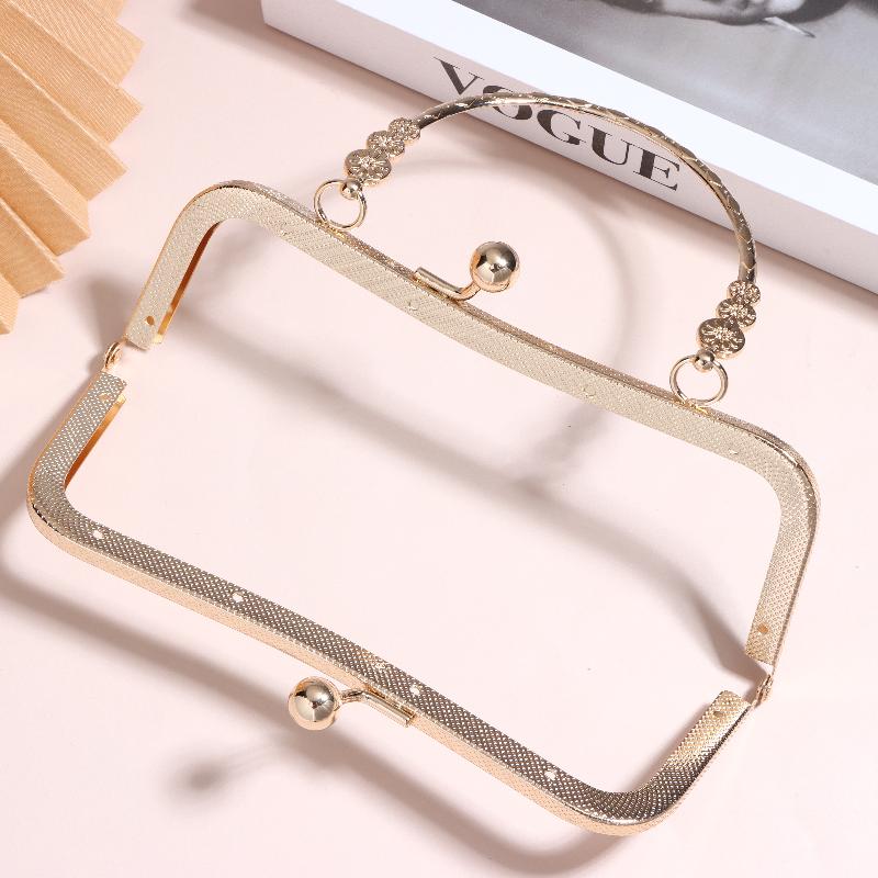 Zinc Furniture Hardware - NewMetal Purse Frame With Curved Handle