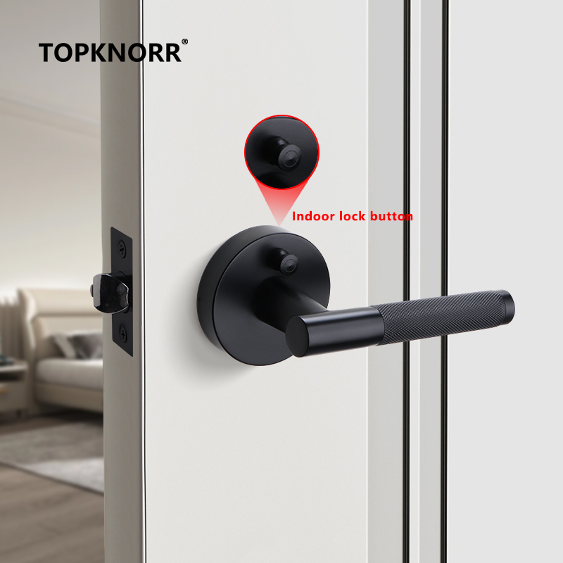 Zinc Furniture Hardware - Bathroom Lock Ball Passage Lock Single