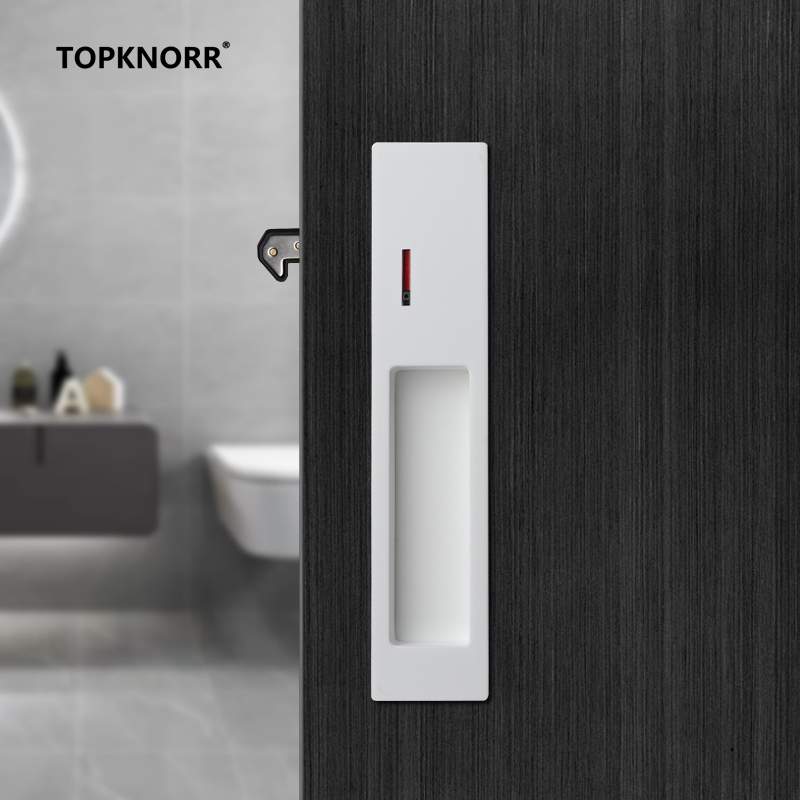 Zinc Furniture Hardware - Invisible Sliding Door Lock Push-Pull Hook
