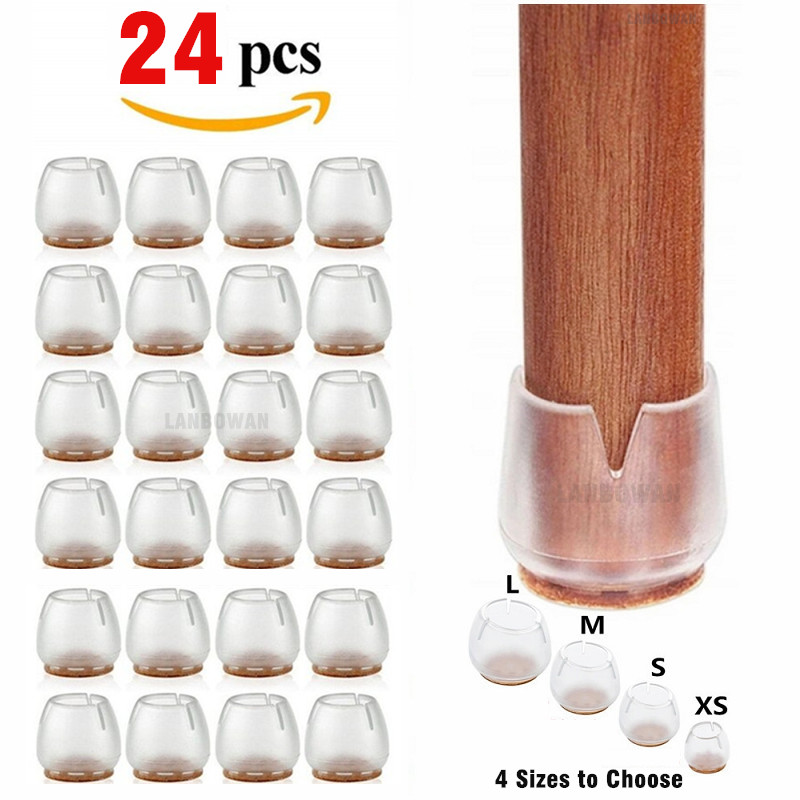 24pcs Silicone Chair Leg Prote - Furniture Hardware Legs review and price