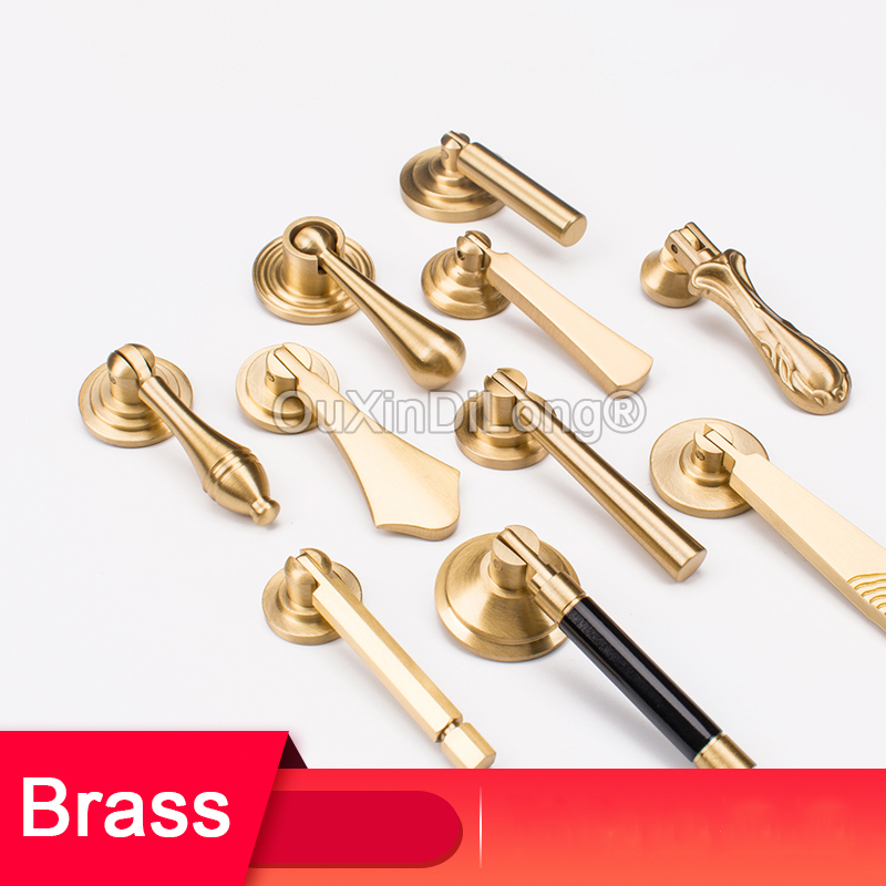 1PCS Chinese Style Brass Handl - Furniture Hardware Drop Pulls review and price