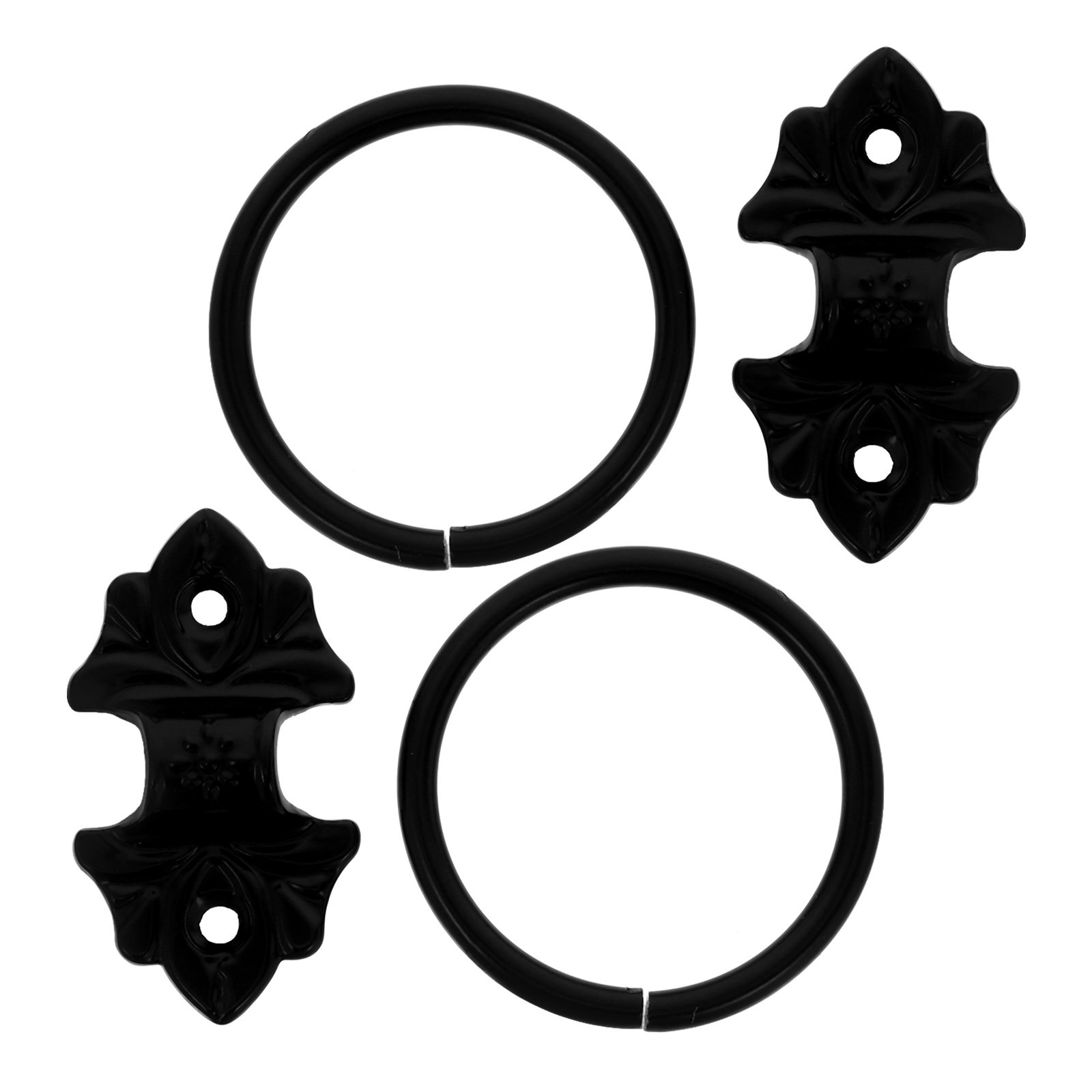 2Pcs Vintage Round Pull Rings  - Furniture Hardware Drop Pulls review and price