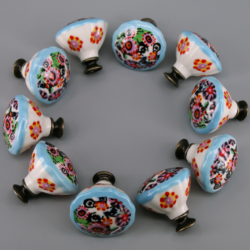 10PCS Colored Ceramic Knobs Un - Unique Furniture Hardware review and price