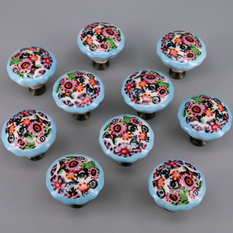 10PCS Colored Ceramic Knobs Un - Unique Furniture Hardware review and price