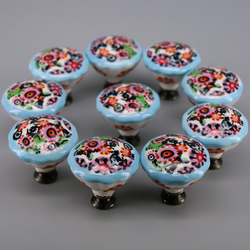 10PCS Colored Ceramic Knobs Un - Unique Furniture Hardware review and price