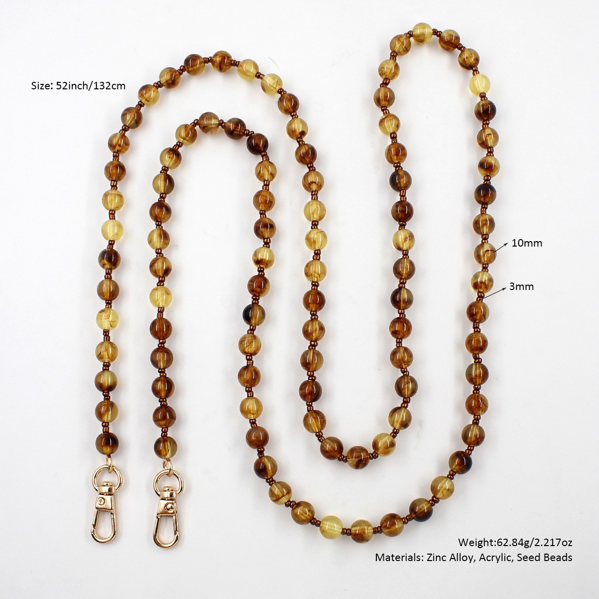 Women Glass Bead Bag Chain Lon - Zinc Furniture Hardware review and price