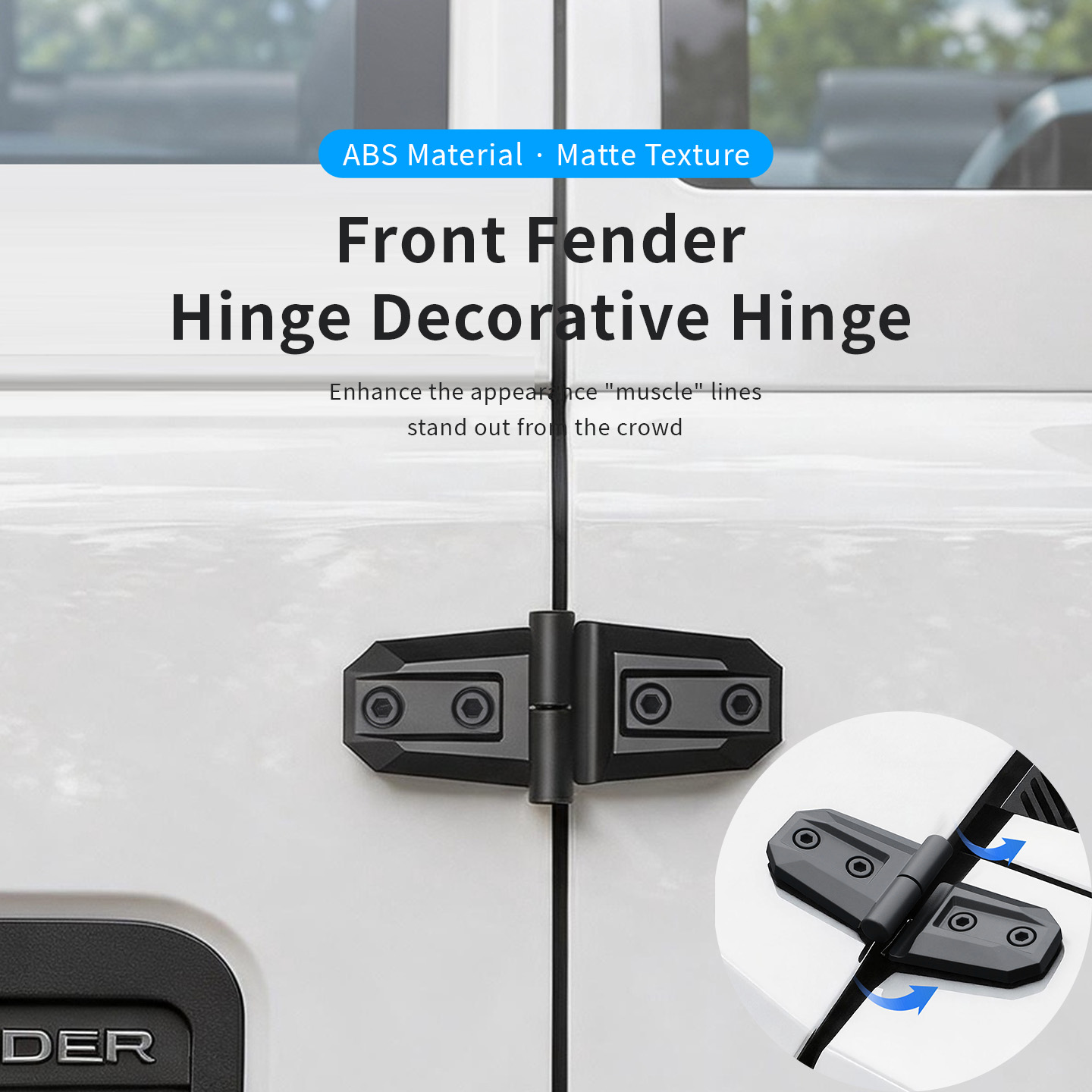 2PCS ABS Car Engine Hood Door  - Furniture Hardware Fittings review and price