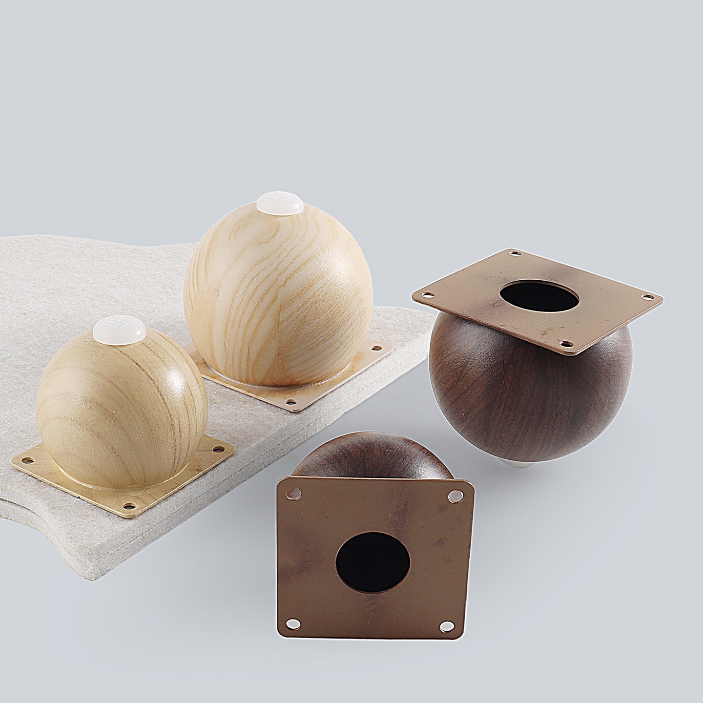 4Pcs Steel Ball Shaped Furnitu - Furniture Hardware Legs review and price