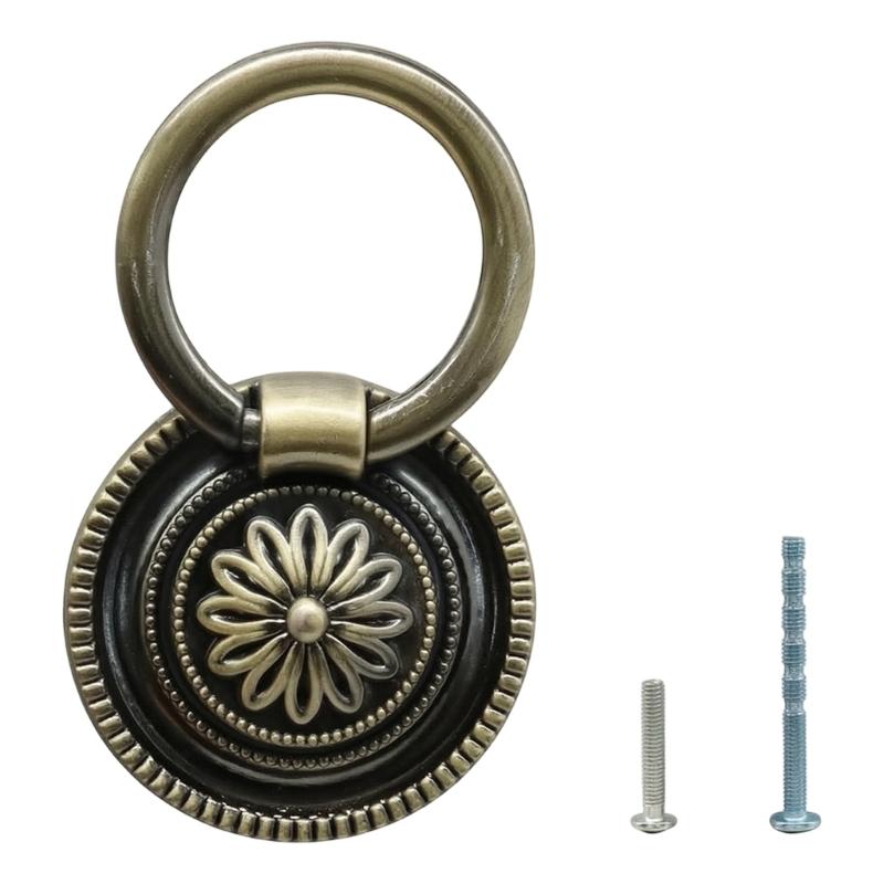 Pack of 6 Antique Bronze Drop  - Furniture Hardware Drop Pulls review and price
