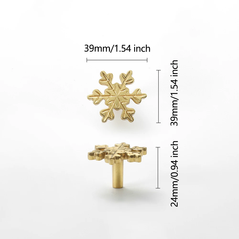 Snowflake Brass Cabinet Door K - Unique Furniture Hardware review and price