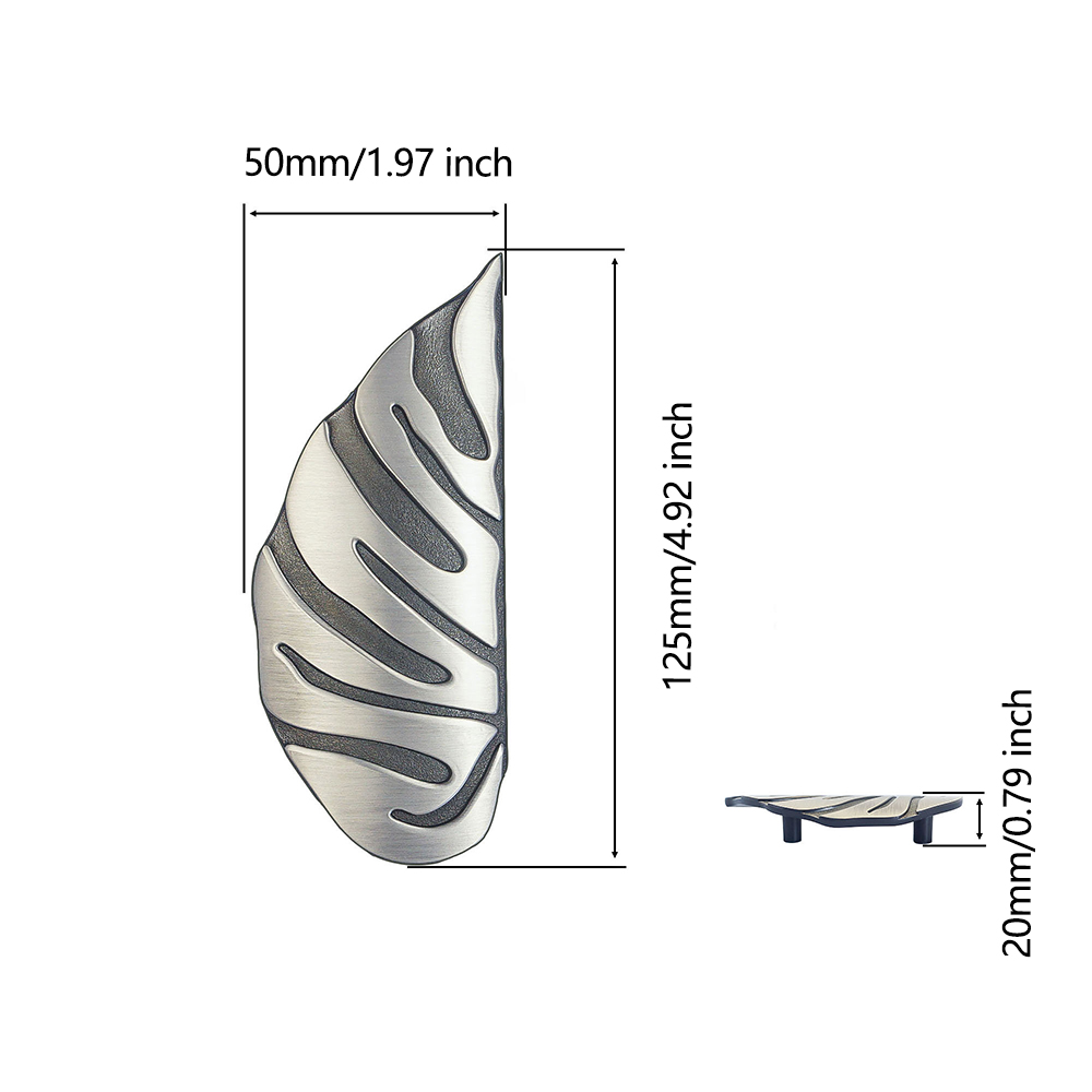 Zinc Alloy Monstera Leaf Cabin - Unique Furniture Hardware review and price