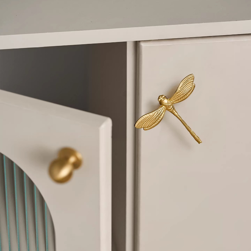 French Dragonfly Brass Cabinet - Unique Furniture Hardware review and price